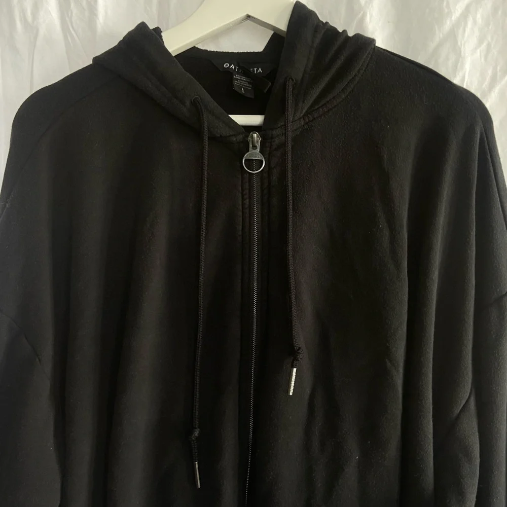 Athleta Black Balance Hoodie Jacket Size Large - Picture 5 of 13